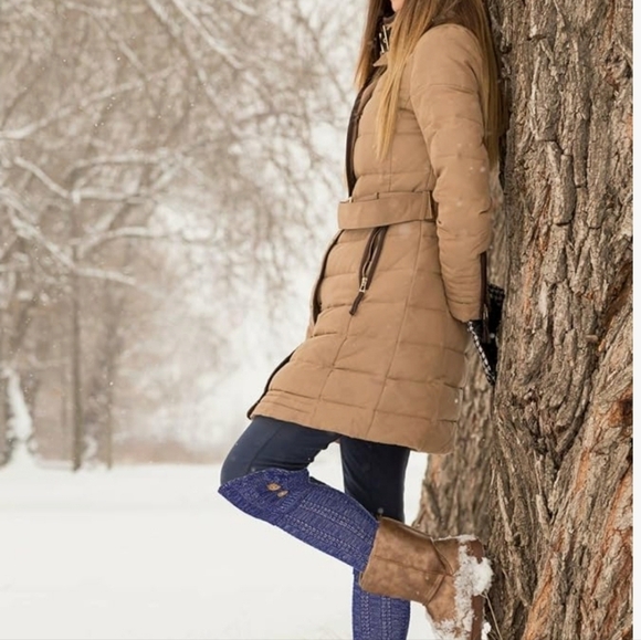 NWT Tipi Toe Marled Light Blue Cable Knit Knee High Boot‎ Socks Over Knee Socks - Picture 5 of 11